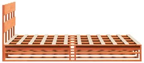 vidaXL Σκελετός Κρεβ. Χωρίς Στρώμα Καφέ Κεριού 120x200 εκ Μασίφ Πεύκο