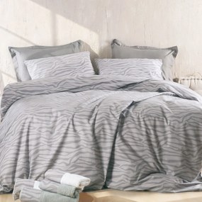 Σεντόνια Μονά (Σετ) Rythmos Next Trisha Grey Γκρι Χωρίς Λάστιχο 160x260
