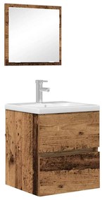 vidaXL Ντουλάπι Μπάνιου με συρτάρι Παλιό Ξύλο 41 x 38.5 x 45 cm
