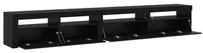 vidaXL Σετ Βάσης Τηλεόρασης 3 pcs Μαύρη δρυς 270 x 35 x 40 εκ.