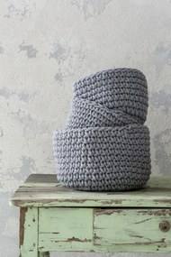 ΚΑΛΑΘΙ ΑΠΟΘΗΚΕΥΣΗΣ 28x15cm NIMA - PANIER GRAY