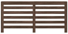 vidaXL Κάλυμμα Καλοριφέρ Καφέ Δρυς 175x20x82 εκ. Επεξεργασμένο Ξύλο
