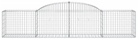 vidaXL Συρματοκιβώτια Τοξωτά 15 τεμ. 300x50x60/80 εκ. Γαλβαν. Ατσάλι