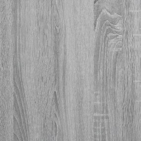 Πλαίσιο Κρεβατιού Γκρι Sonoma 140x200 εκ. Επεξ. Ξύλο &amp; Μέταλλο - Γκρι