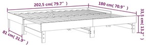 ΚΑΝΑΠΕΣ ΚΡΕΒΑΤΙ ΣΥΡΟΜΕΝΟΣ ΜΑΥΡΟΣ 2X(90X200) ΕΚ. ΑΠΟ ΜΑΣΙΦ ΠΕΥΚΟ 823383