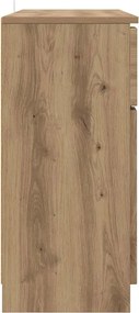 vidaXL Πλαϊνό γραφείο Artisan Oak 100 x 30 x 65,6 Επεξεργασμένο ξύλο