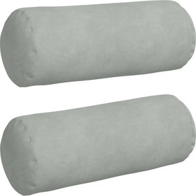 vidaXL Μαξιλάρια Στήριγμα 2 pcs Ανοιχτό γκρι Ø 15 x 40 εκ