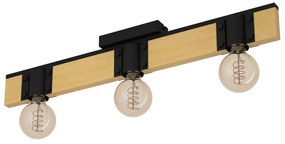 Φωτιστικό Οροφής Eglo 43901 BAILRIGG Καφέ (Brown)|Μαύρο Ματ (Black Mat)