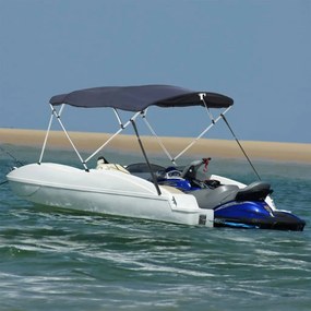 vidaXL Τέντα Σκάφους με 4 Αψίδες Τοιχώματα 243x(230-244)x137 εκ.