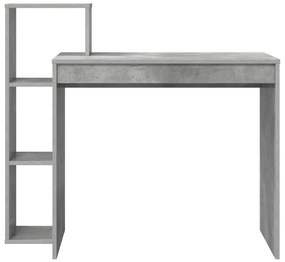 vidaXL Γραφείο Γκρι σκυροδέματος 100 x 40 x 90 cm Επεξεργασμένο ξύλο