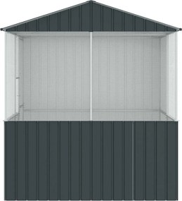 vidaXL Κλουβί Πουλιών Ανθρακί 215 x 209 x 230 εκ