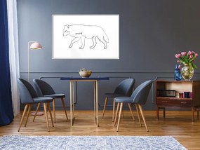 Αφίσα - Grey Wolf - 60x40 - Χρυσό - Χωρίς πασπαρτού