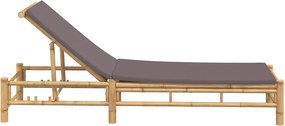 vidaXL Ξαπλώστρα με Μαξιλάρια 55 x 199 x 30 εκ. από Μπαμπού