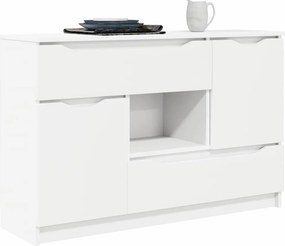 vidaXL Πλαϊνό γραφείο Λευκό 100 x 30 x 65,6 Επεξεργασμένο ξύλο