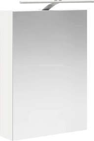 vidaXL Σετ Επίπλων Μπάνιου 5 pcs Λευκό Επεξεργασμένο Ξύλο και Γυαλί