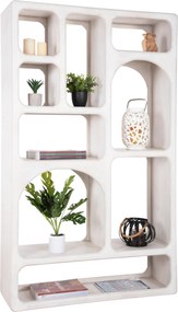 ΒΙΒΛΙΟΘΗΚΗ HANDYR HM9707 ΜΑΣΙΦ ΞΥΛΟ MANGO ΣΕ ΛΕΥΚΟ ΧΡΩΜΑ 100x35x165Yεκ.