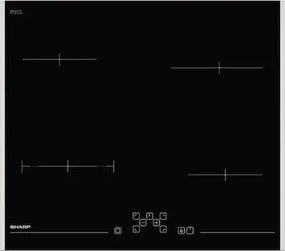 Sharp KH-6V08FT00 Εστία Κουζίνας Αυτόνομη Κεραμική 59 x 52