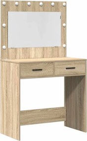 vidaXL Τραπέζι περιποίησης 3 pcs Δρύς Sonoma Επεξεργασμένο ξύλο