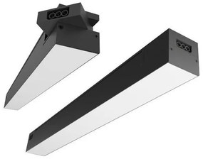 Γραμμικό Φωτιστικό με Σύνδεσμο LED SMD 24W 3000K 2400lm Epistar Spotlight-6824-Μαύρο 6824