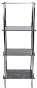 Ράφια Μπάνιου DKD Home Decor Κρυστάλλινο Χάλυβας (40 x 30 x 105 cm)