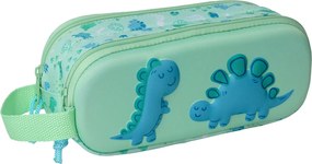 Διπλή Κασετίνα Safta Μέντα 21 x 8 x 6 cm 3D