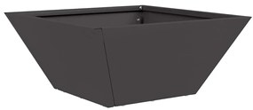 vidaXL Γλάστρα Κήπου Μαύρο 35 x 35 x 15 εκ. Ατσάλι