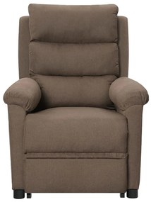 vidaXL Πολυθρόνα με Ανύψωση Taupe Υφασμάτινη