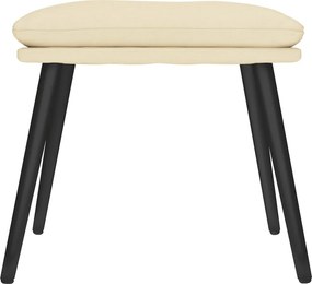 vidaXL Υποπόδιο Κρεμ 45x29,5x35 εκ. Υφασμάτινο