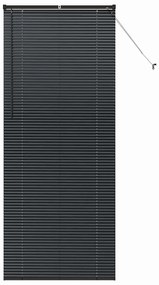 vidaXL Ρολό Παραθύρου με κουρτίνες Άλλο Μαύρο 80 x 130 εκ Αλουμίνιο