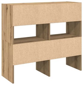 vidaXL Ράφια παπουτσιών 2 τμχ στοιβαζόμενα Artisan Oak 89,5x30x40 cm