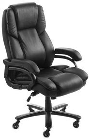 VEVOR Executive Chair High Back Office Chair Knob-Control Lumbar Support Black