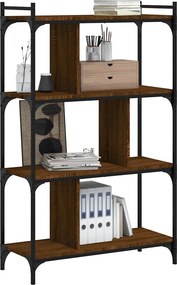 vidaXL Βιβλιοθήκη 4 Επιπέδων Καφέ Δρυς 76 x 32 x 123 εκ. Επεξ. Ξύλο