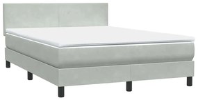 ΚΡΕΒΑΤΙ BOXSPRING ΜΕ ΣΤΡΩΜΑ ΑΝΟΙΧΤΟ ΓΚΡΙ 160X210 ΕΚ. ΒΕΛΟΥΔΙΝΟ 3316695