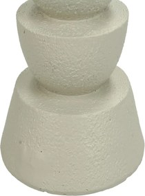 Κηροπήγιο ArteLibre Στολίδι Ιβουάρ Polyresin 11x11x19cm