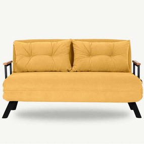 Καναπές - Κρεβάτι Διθέσιος Sando 859FTN2709 133x78x78cm Mustard