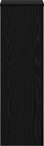 vidaXL Βάση φυτών 2 pcs Μαύρη Οξυά 25 x 25 x 80 cm Επεξεργασμένο ξύλο