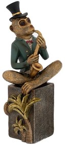 Διακοσμητική Μαϊμού 88322 12x11x28cm Multi Πολυρεσίνη