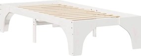 vidaXL Σκελετός Κρεβατιού Λευκό 90 x 190 cm Στερεά ξυλεία πεύκου