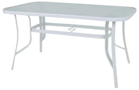 Τραπέζι Rio 140x80cm Μεταλ.Λευκό