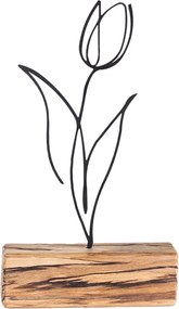 Διακοσμητικό Χώρου Μαύρο M 17x30x3,5