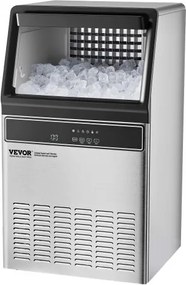 VEVOR Commercial Ice Maker Freestanding Cabinet Machine 110lbs/24H 50 Ice Cubes