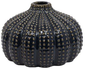 Βάζο Ρόδι 023-223-094 25x25x17cm Blue Black-Gold Ceramic