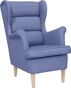 vidaXL πολυθρόνα τζιν μπλε 74x84x100 cm ύφασμα