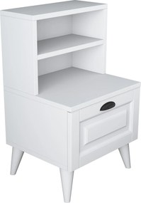 Κομοδίνο Λευκό BD 45x40x74,4