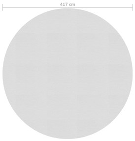 Κάλυμμα Πισίνας Ηλιακό Γκρι 417 εκ. από Πολυαιθυλένιο - Γκρι
