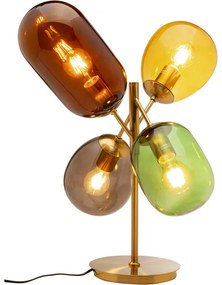 Φωτιστικό Επιτραπέζιο Balloon Dance Μεταλλικό/Γυαλί Πολύχρωμο 48x48x48εκ. - Χρυσό