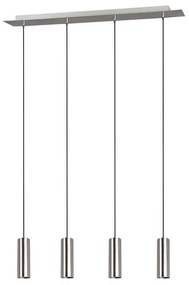 Φωτιστικό Οροφής-Ράγα Marley 75x150x9cm Nickel Mat 312400407 Trio Lighting Metal
