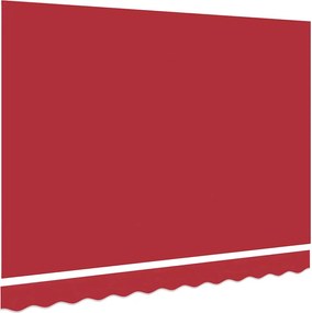 vidaXL Ύφασμα αντικατάστασης τέντας Κόκκινο 3,5 x 2,5 μ Πολυεστέρας