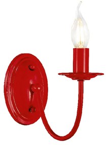 Φωτιστικό Τοίχου Elegant DL9311WR Red Metal