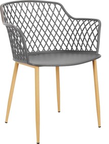 ΚΑΡΈΚΛΕΣ &amp; ΠΟΛΥΘΡΌΝΕΣ ΚΉΠΟΥ MALAGA GREY OUTDOOR CHAIR HDO2240F